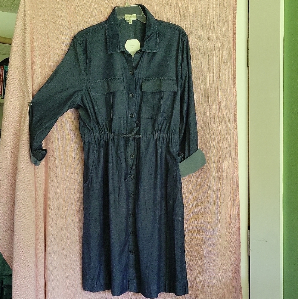 Wonderly Casual Long Sleeve Denim Dress